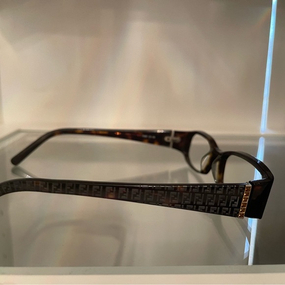 VGUC FENDI Eyeglass Frames Tortoise F720R 215 135 Italy Designer main image 5